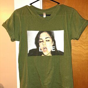 Olive Green Sasha Grey Charity Top